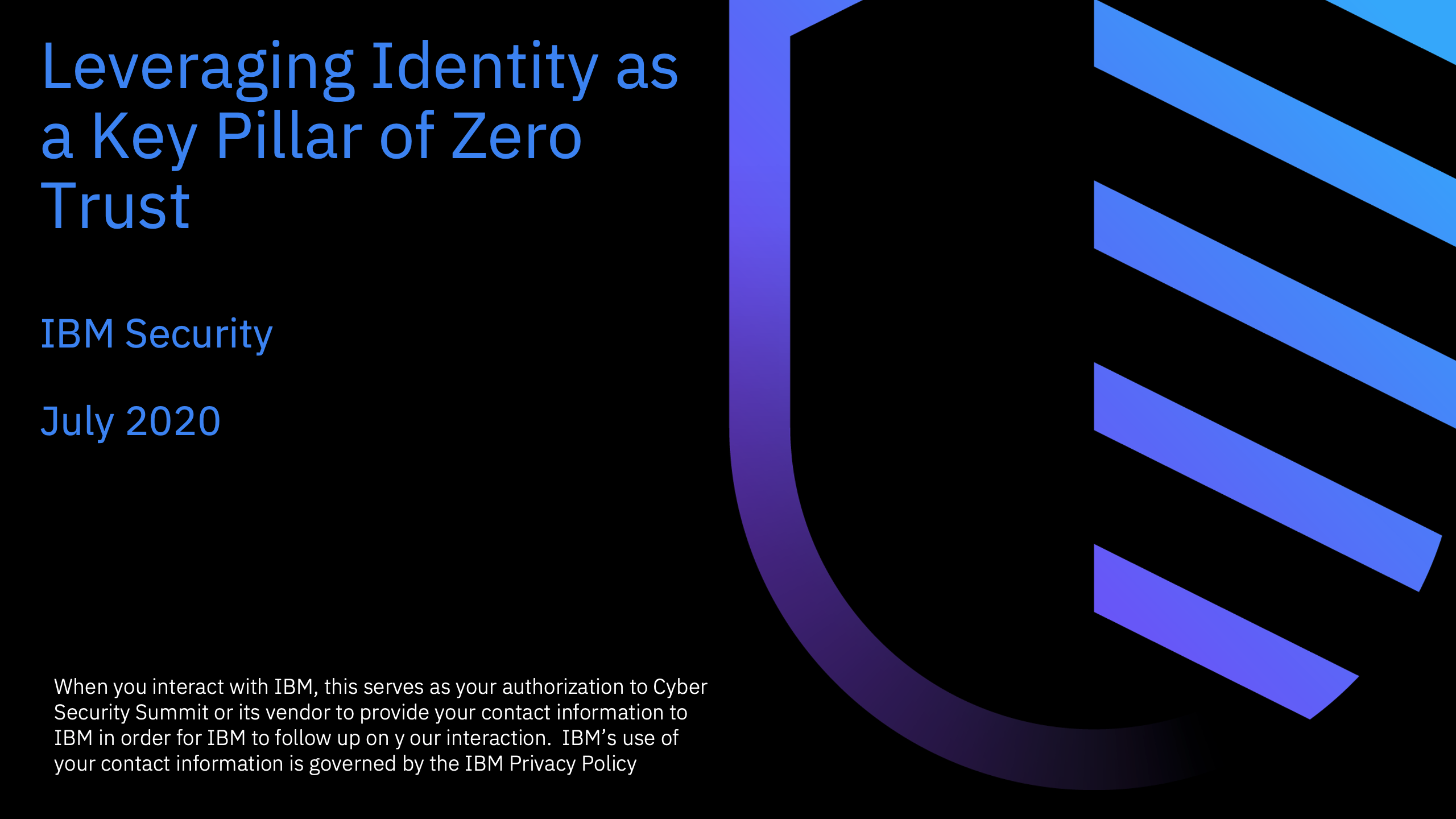 IBM Security – The Official Cybersecurity Summit