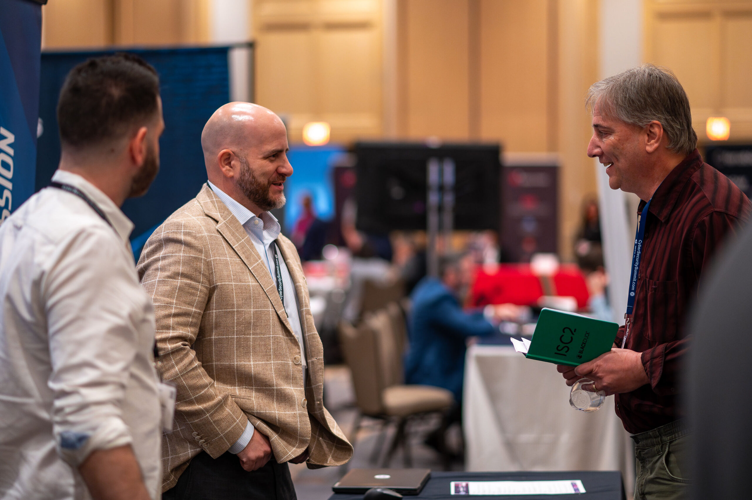 Delegates meeting solution providers on the exhibit floor